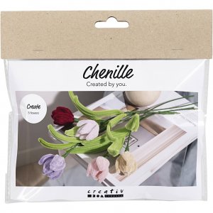 Mini tee-se-itse -piippuraastuskukkasetti - tulppaanien v�rit