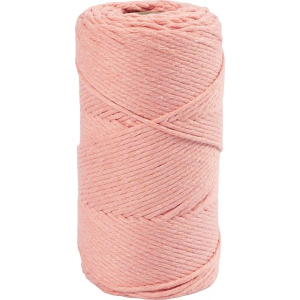 Makramelanka - pinkki - 2 mm - 198 m