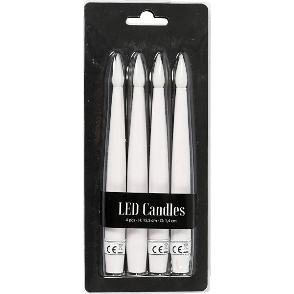 Muoviset LED-joulukuusenvalot - 4 kpl Muoviset LED-joulukuusenvalot - 4 kpl