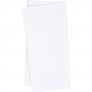 Kangaslautasliinat Cotton White 42�42 cm 12 kpl