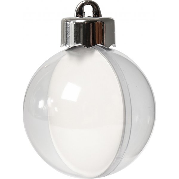 Koristepallo - läpinäkyvä - Ø5 cm - 10 kpl Koristepallo - läpinäkyvä - Ø5 cm - 10 kpl