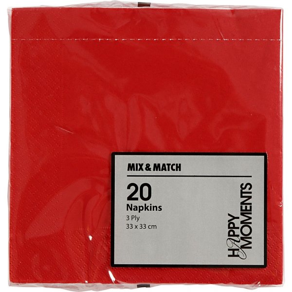 Lautasliinat - punaiset - 20 kpl