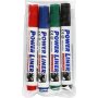 Valkotaulumerkit 4 mm - sekavrej - 4 kpl