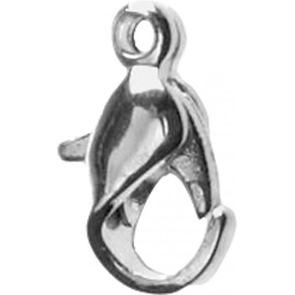 Karabiini - hopeoitu - 10 kpl