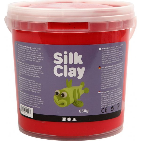 Silk Clay - punainen - 650 g