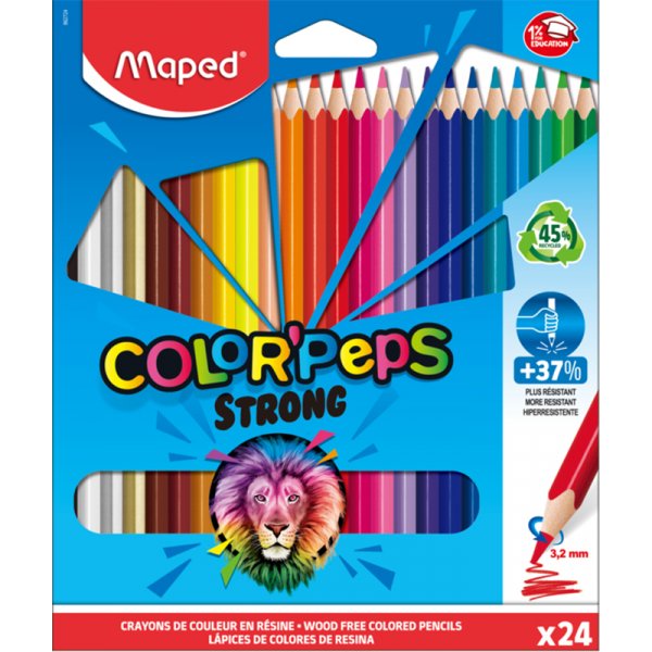 Vrikynsarja - Maped - Color'Peps Strong 24 kpl