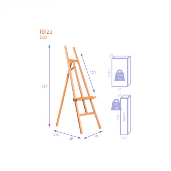 Maalausteline - Studio A-Frame N40:1 - Ibiza - KIT