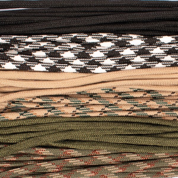 Paracord setti 2, 4 mm naamiointi 6 x 2,6 m