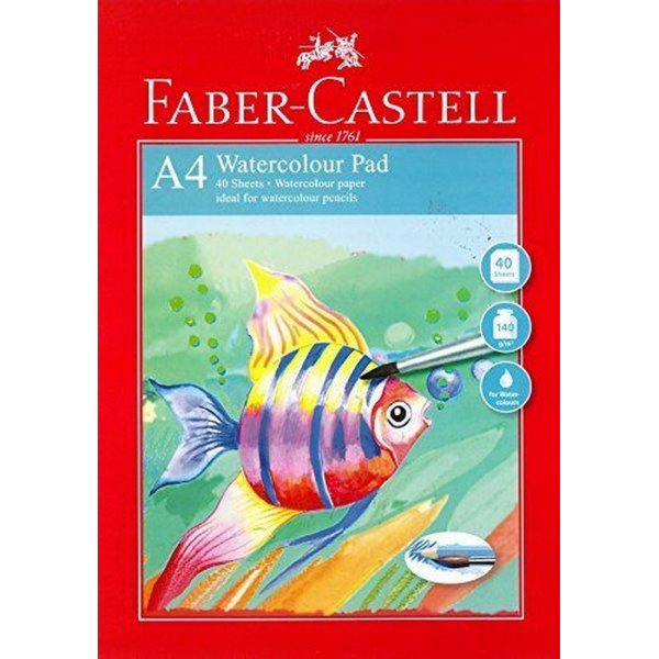 Vesivrityyny Faber-Castell Watercolour Red Range 140gr - A4