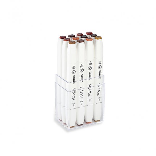 Touch Twin Brush Marker 12kpl - Puun vri