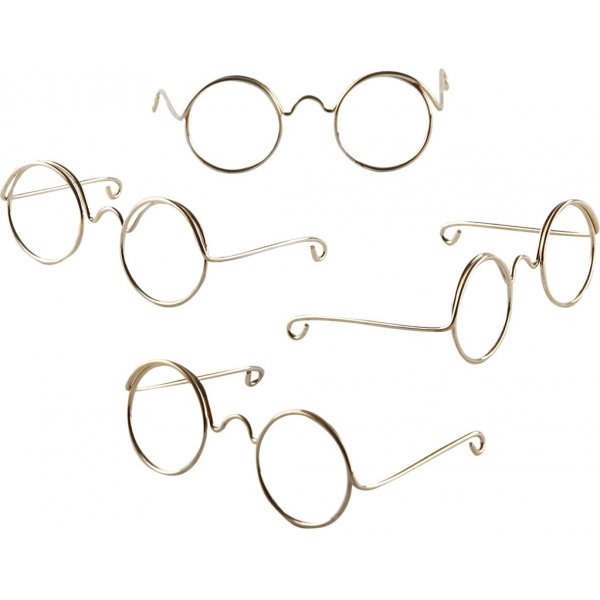 Lasit - kulta - 50 mm - 10 kpl