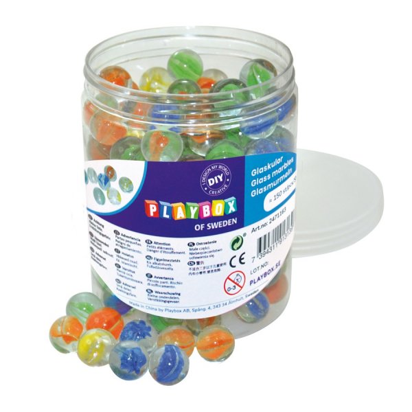 Lasipallot 16 mm, 150 kpl