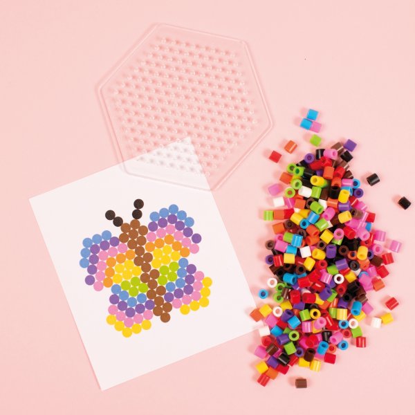 Putkihelmi levyllä 1000 kpl 10-värinen Putkihelmi levyllä 1000 kpl 10-värinen