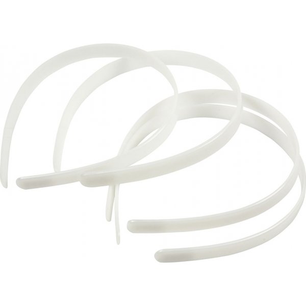 Diadem - 13 mm - valkoinen - 5 kpl