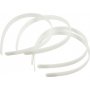Diadem - 13 mm - valkoinen - 5 kpl