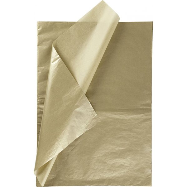 Pehmopaperi - kulta - 50 x 70 cm - 14 g - 25 arkkia