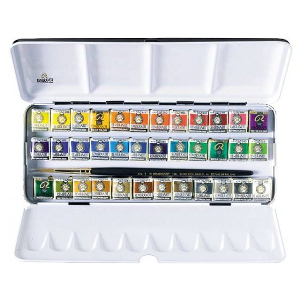 Rembrandt Watercolour De Luxe Set (36 vri 1/2 kuppia)
