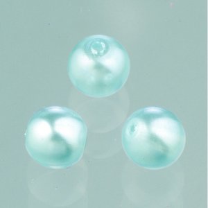 Lasihelmet vahakiilto 6 mm - vaaleansininen 40 kpl. Lasihelmet vahakiilto 6 mm - vaaleansininen 40 kpl.