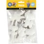 Tekstiilifiguurit avaimenperll - 5 kpl