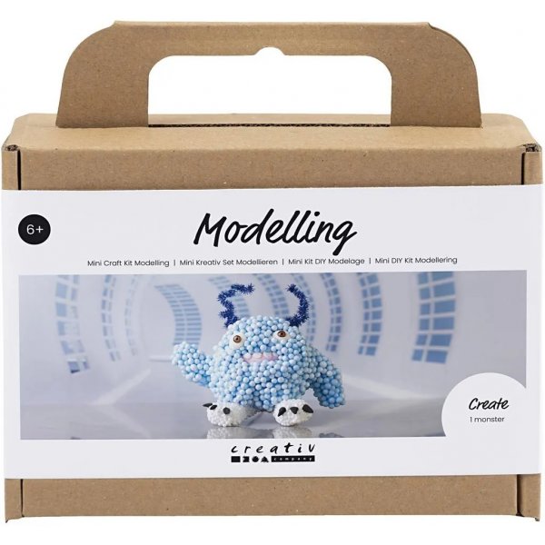 Mini DIY Kit Modeling, vaaleansininen, Monster Bobby
