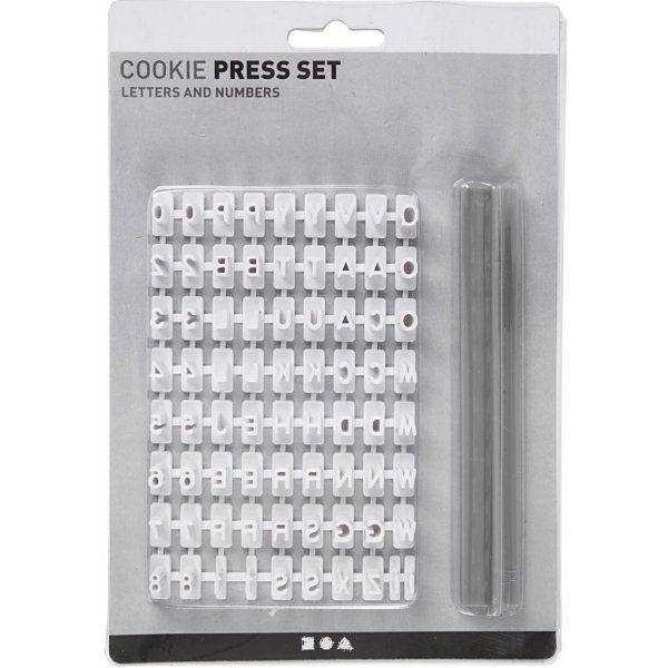 Postimerkkisetti - valkoinen - kirjaimet - numerot