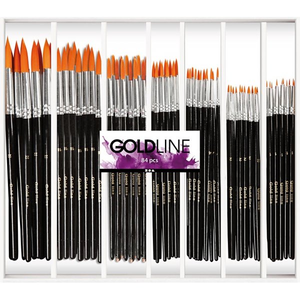 Gold Line siveltimet - ei. 1+2+4+8+12+18+22 - pyre - 7 x 12 kpl