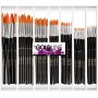 Gold Line siveltimet - ei. 1+2+4+8+12+18+22 - pyre - 7 x 12 kpl