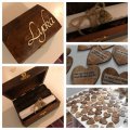 Asiakaskuva Puinen laatikko 13,3 x 9,5 x 7 cm - k�sittelem�t�n m�nty, lukolla