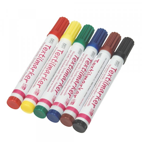 Tekstiilimerkit Pyret (2-4 mm) - 6 vri
