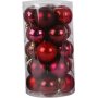 Joulukuusipallot - punainen harmonia - 6 cm - 20 kpl