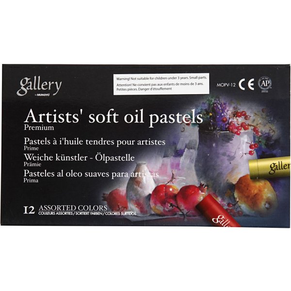 Gallerialjypastellikynt premium - sekavrit - 12 kpl