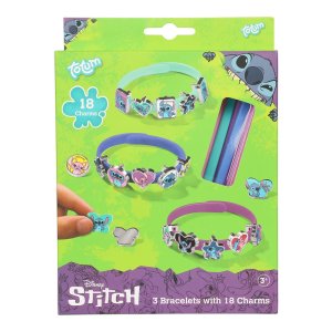 Rannekorusetti Stitch Disney - 3 rannekorua ja 18 riipusta