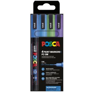 Poscaset PC-3M Glitter Cold Tones - 4 kyn��