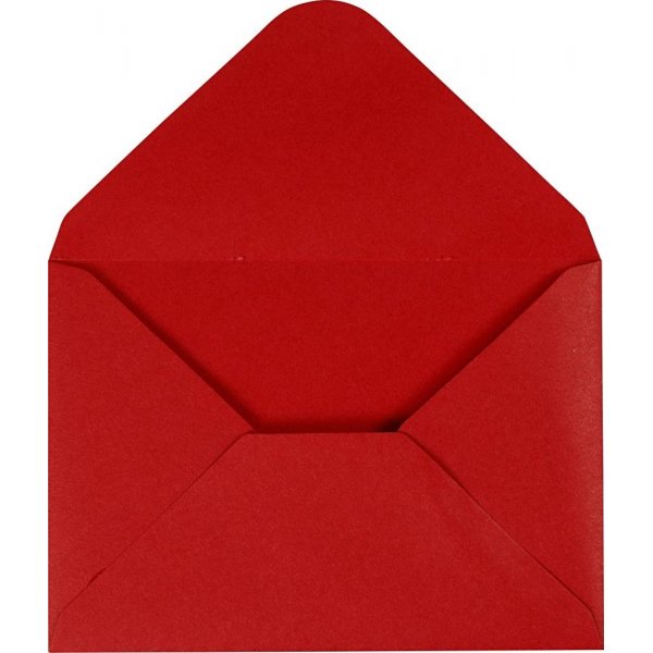 Kirjekuori - punainen - 11,5 x 16 cm - 10 kpl