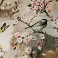 Asiakaskuva Vahakangas Flowers & Bird - harmaa