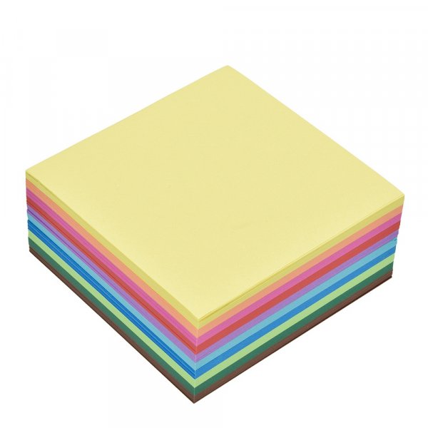 Taitettavat lakanat - Tangram 10 x 10 cm - 500 arkkia / 70 g / m² 10 väriä / sekoitettu