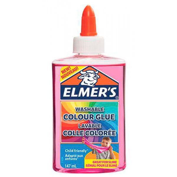 Liima Elmers - Väriliima - 147 ml - Vaaleanpunainen
