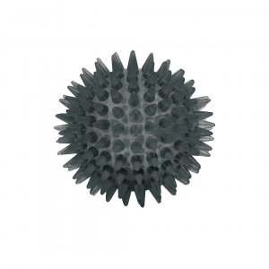Hierontapallo piikkien kanssa - kova musta 7,5 cm