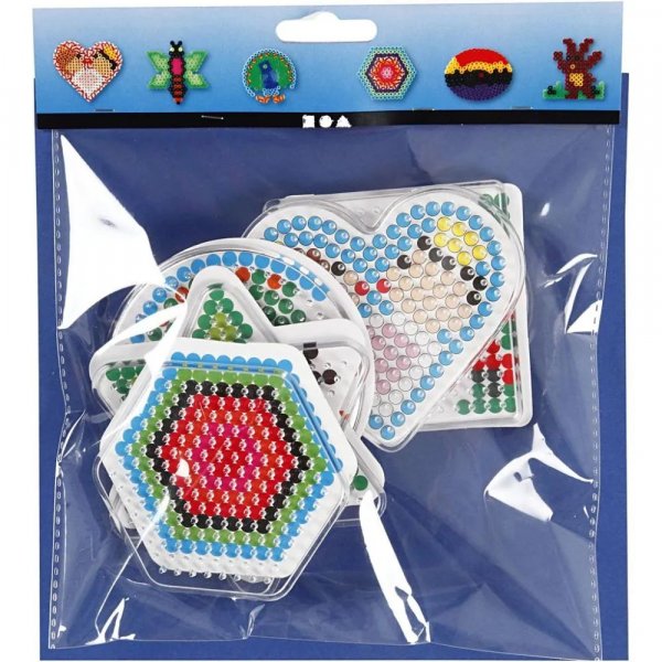 Helmilevyt - Soikea, sydn, kuusikulmainen, ympyr, neli, thti - 7x7,5-10,5x9,5 cm - 6 kpl