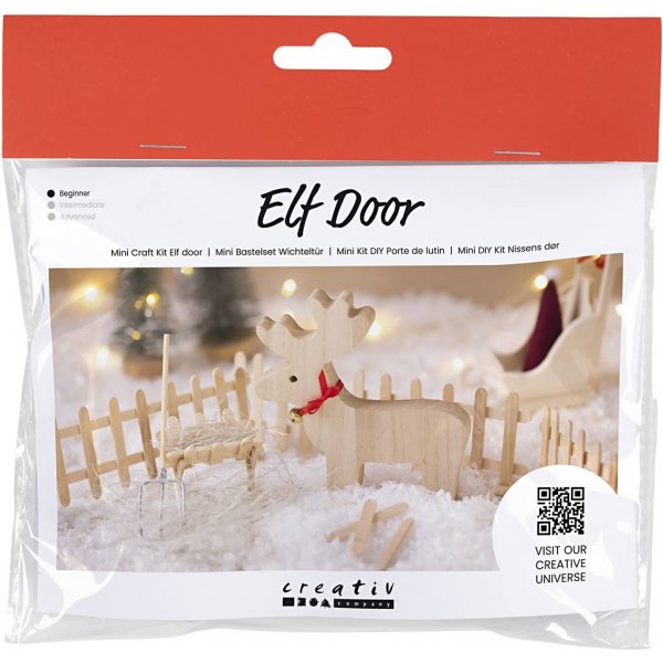 Mini-DIY Kit Elf's Door - puhdas Mini-DIY Kit Elf's Door - puhdas