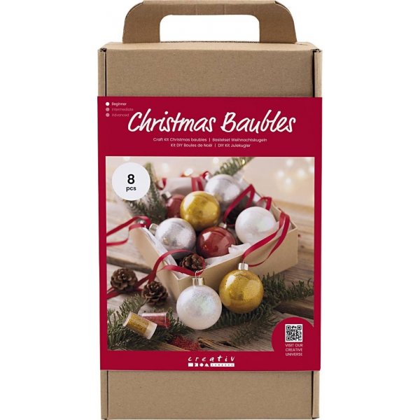 DIY Kit joulukuusenpallot - Glitter