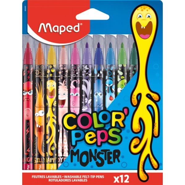 Kuitukynsarja - Maped - Color'Peps "Long life" 12 pestv lyijykyn hirvimotiivi