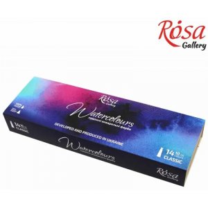 Vesiv�rimaalisetti ROSA Gallery - Puulaatikko 14 x 10 ml