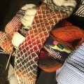 Asiakaskuva Viking lanka Nordlys 100g - Oranssi/punainen/musta (955)