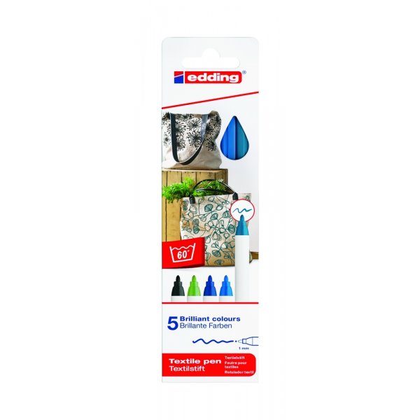 Edding 4600 tekstiili - viilet vrit
