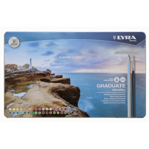 Akvarellikynt Lyra Graduate - 36 kpl