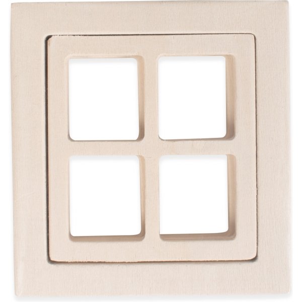 Puinen ikkuna - miniatyyri - 2 kpl Puinen ikkuna - miniatyyri - 2 kpl