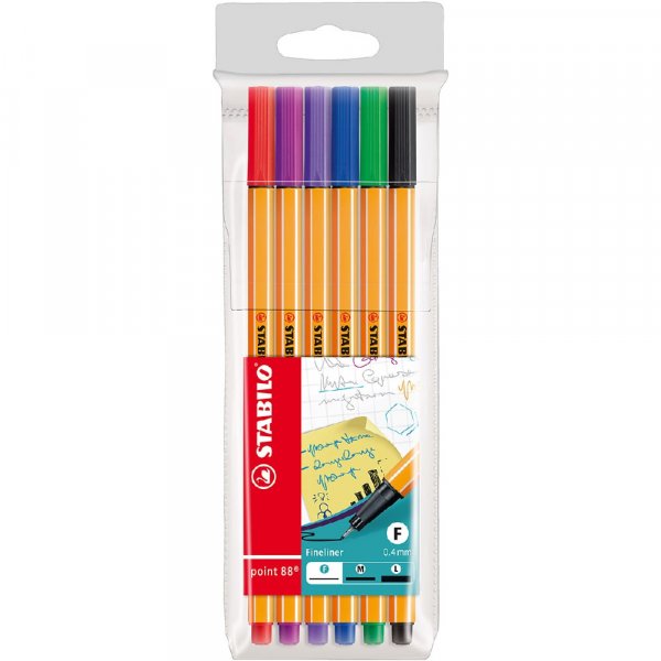 Fineliner Point 88 - 6 kpl