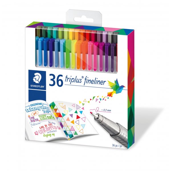 Fineliners Triplus - 36 kyn