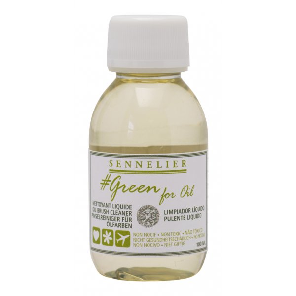 Keskirasvaljy Sennelier Greenforoil - Harjapuhdistusaine